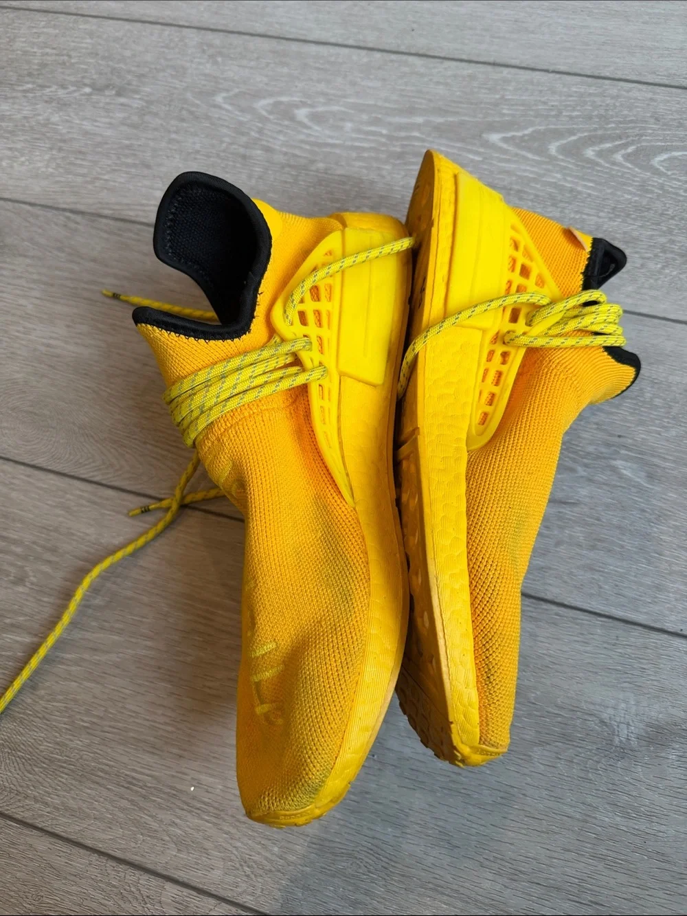 Adidas NMD Hu Pharrell Lightweight extra eye yellow sneakers size 10.5